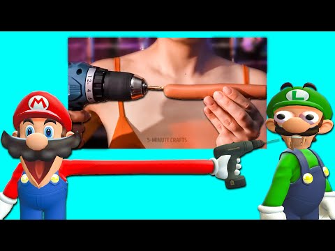 Mario Tries Life Hacks 2 ft. Luigi