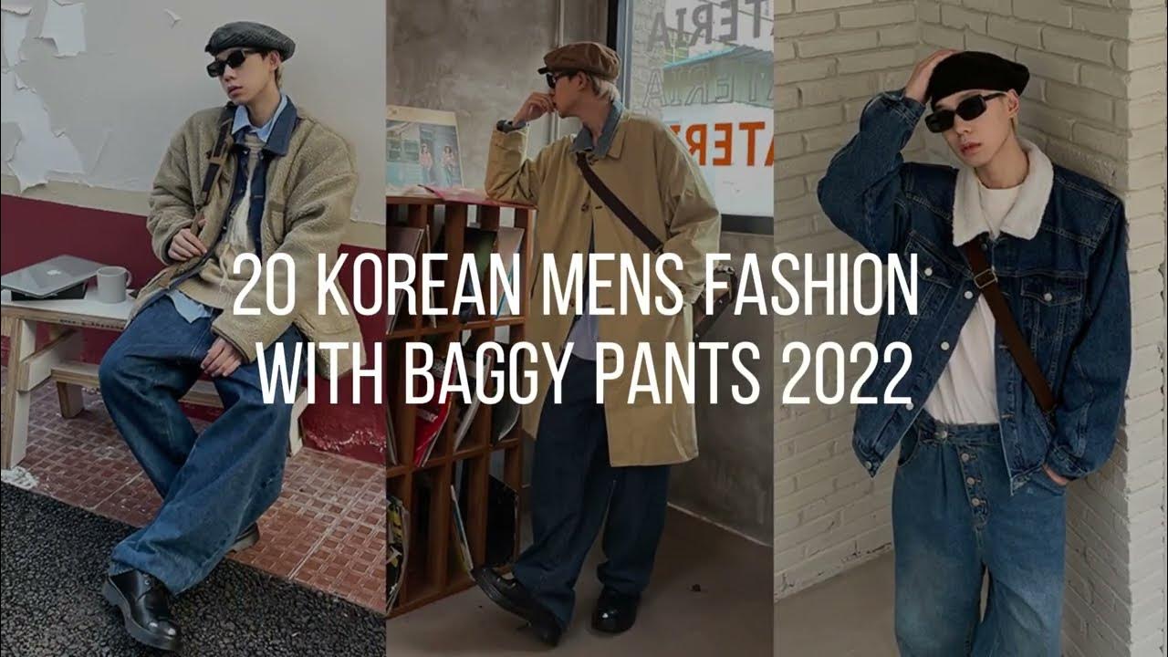 20 Korean Fashion Baggy Pants Outfit Ideas for Men 2022