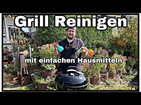 Grill reinigen mit einfachen Hausmitteln ohne Chemie sauber und effektiv....