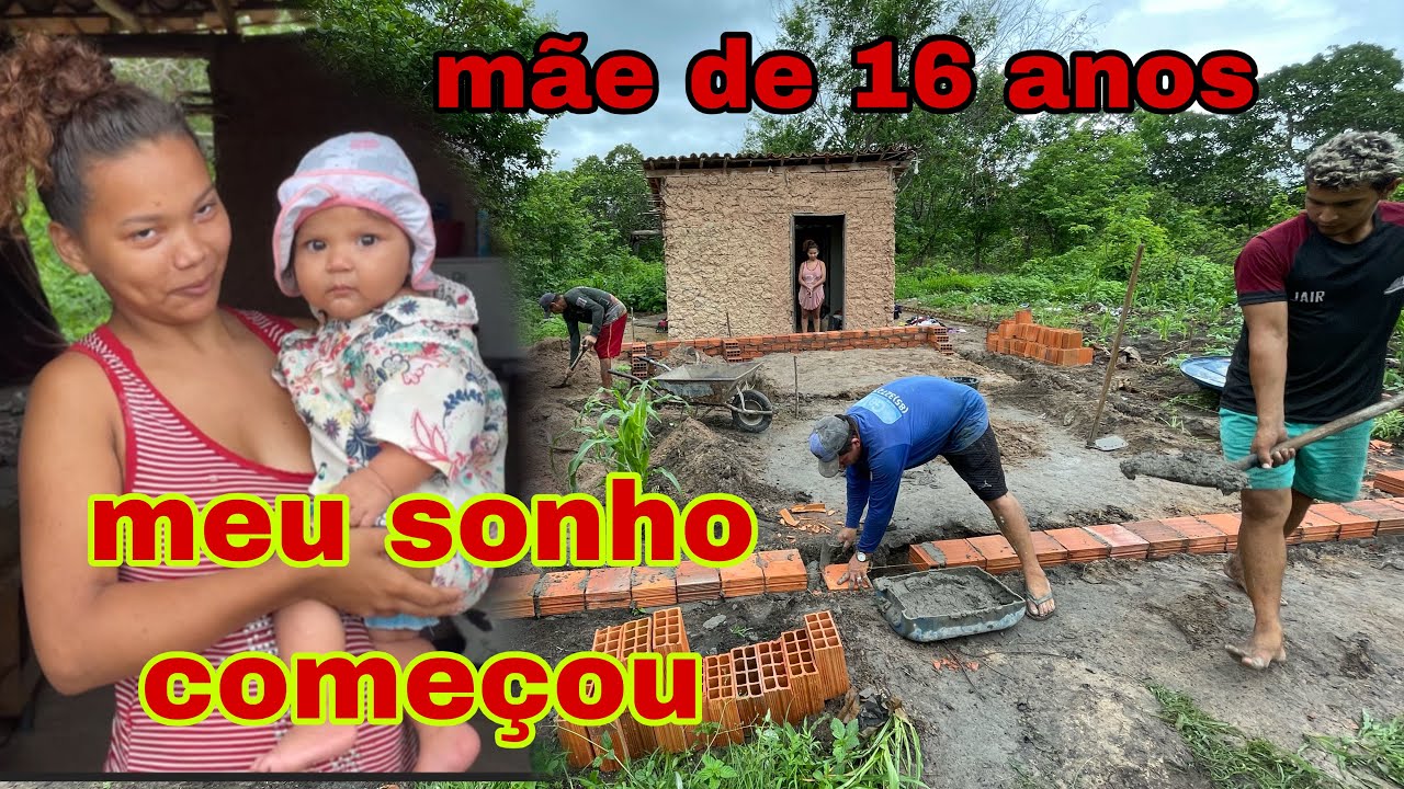 Mãe de 16 anos que vive isolada a construção da casa nova começou