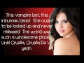 Selena gomez  cruella de vil  lyrics