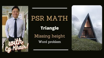 PSR MATH: Area of triangle Missing height of the second triangle