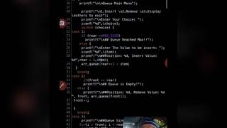 Queue | Program Output Using C Language