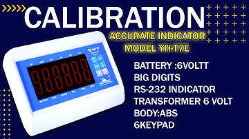 Calibration Of Accurate Indicator Model YH-T7E