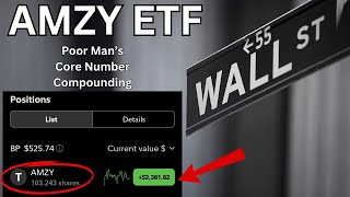 Poor Man's Core Number Compounding ($2400)  AMZY ETF  Fidelity brokerage for PASSIVE INCOME