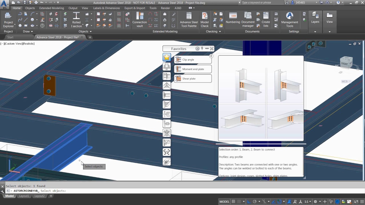 Getting Started with Advance Steel: Part 5 - Inserting parametric steel ...