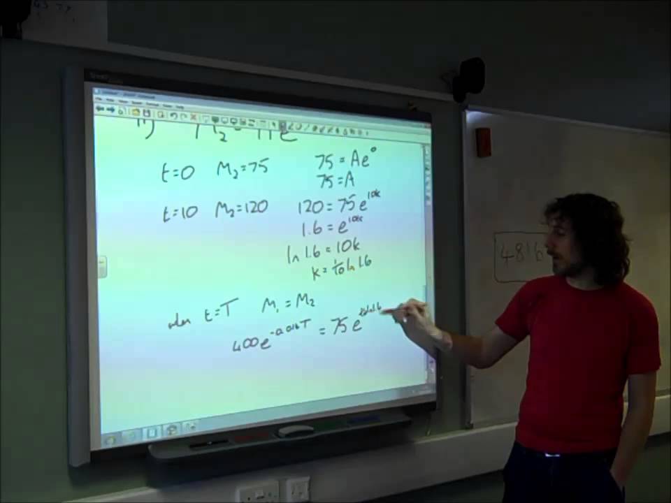 C3 Exponentials OCR June 2011 Q8 YouTube C3 Exponentials OCR June 2011 Q8 YouTube