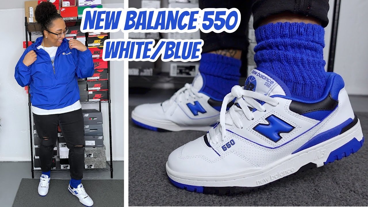 I Know why the NEW BALANCE 550 WHITE/BLUE is so HYPED up! Review