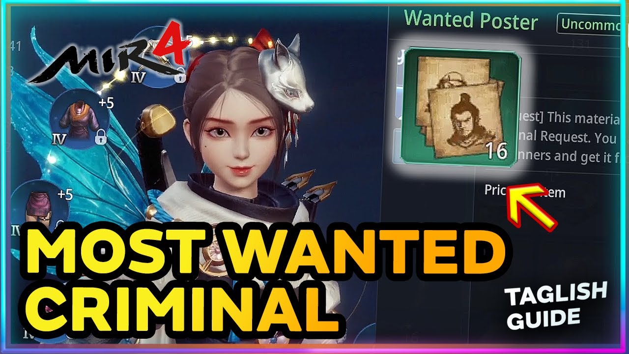  Mir4 Most Wanted Criminal Deliver Roll of Misdeeds Tagalog Tutorial