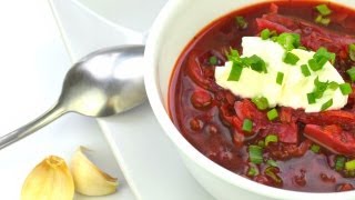 Vegetarian Borscht (Борщ) | Authentic Russian Beet Soup Recipe