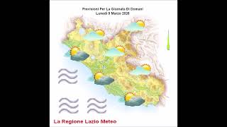 Poco nuvoloso o velato. Previsioni per la giornata di domani, Lunedì 9 Marzo 2026 screenshot 1