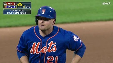 MIA@NYM: Duda crushes solo homer to right field