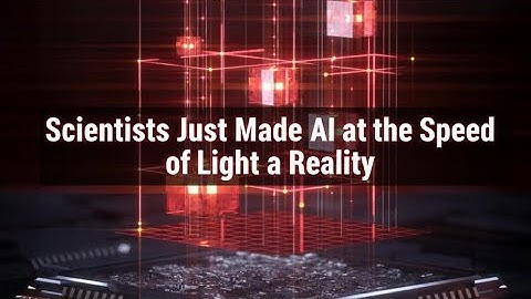 Wetenschappers hebben zojuist AI met de snelheid van het licht werkelijkheid gemaakt