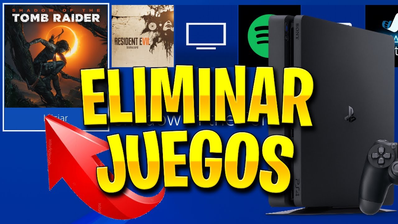 COMO ELIMINAR JUEGOS DE PS4 - YouTube