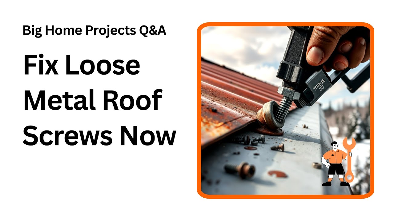 Fix Loose Screws on Your Metal Roof Like a Pro