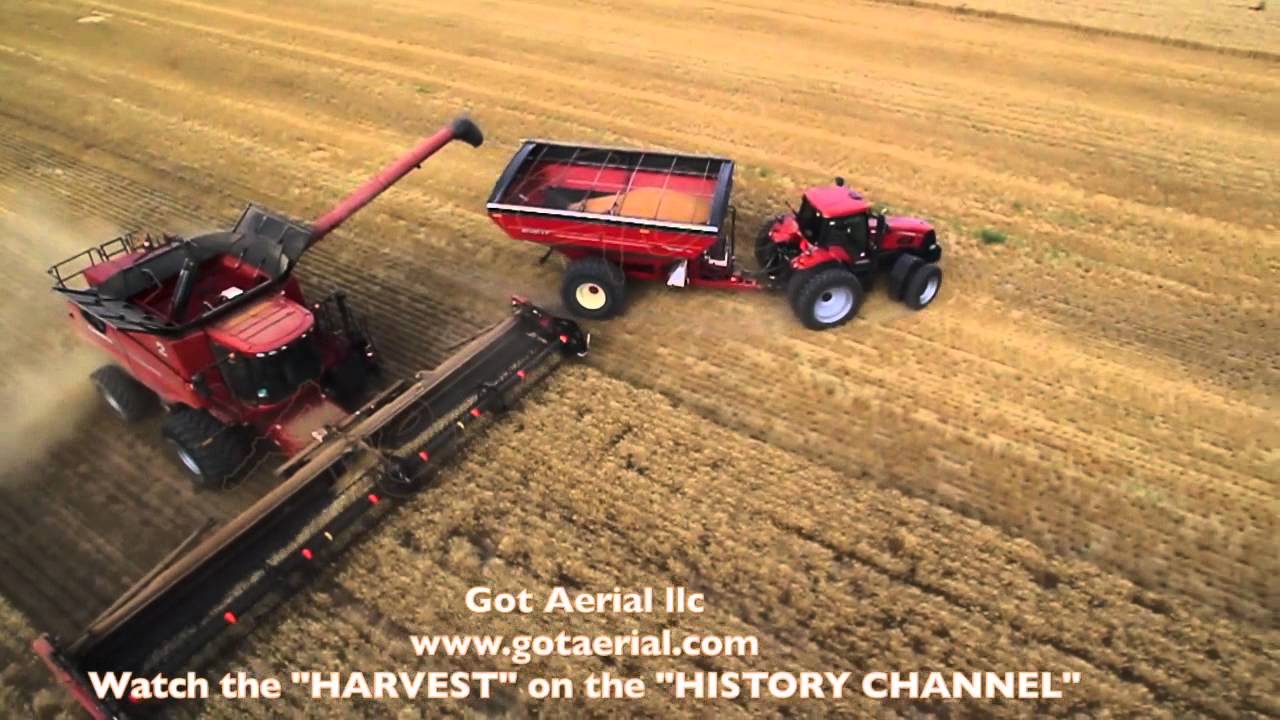 The " HARVEST " show on the " HISTORY CHANNEL" Aerial Video by Got