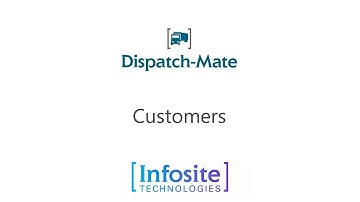Contacts: Customers | Infosite Dispatch-Mate