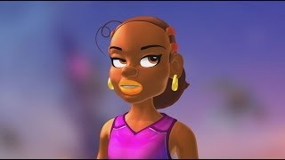 Softimage - eye deforms skin by blendshape example