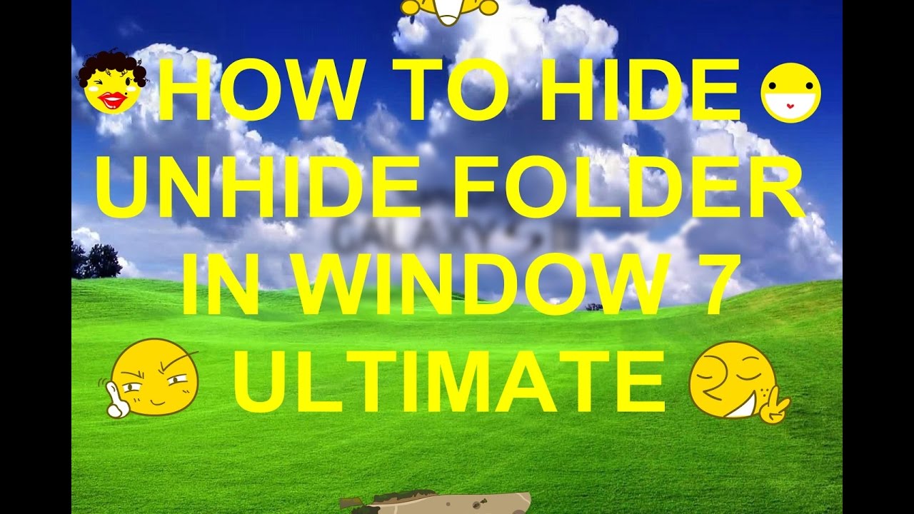 how-to-hide-file-in-window-7-youtube