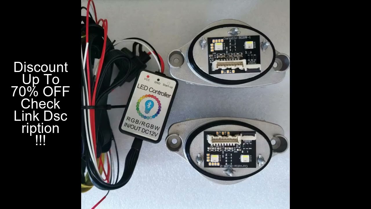 Icedriver for Chevrolet Corvette C8 RGBW DRL RGB multicolor LED boards daytime running lights RGBWA