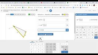Trig Finding the angles in DESMOS