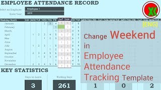 [ENG] Employee Attendance Tracker: How to Change Weekend