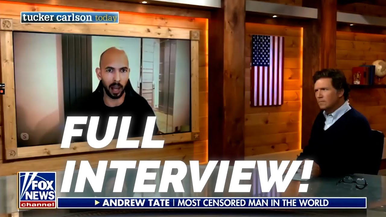 Andrew Tate Exclusive Interview with Tucker Carlson After Getting ...