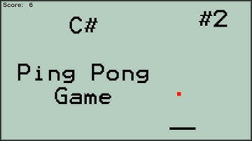 How to Make a Ping Pong Game in C# (#2) [1080p]