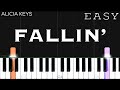 Alicia keys  fallin  easy piano tutorial