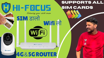 HiFocus LTE 4G Router | Best 5G Sim Supported WiFi Router with 4 Lan Port