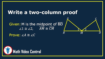 Proving : Corresponding Parts of Congruent Triangles Are Congruent | Geometry | Math Video Central