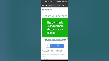 How to buy hosting and get free domain from bluehost - with smartphone