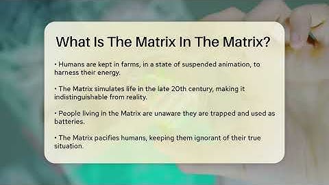 What Is The Matrix In The Matrix? - The SciFi Reel
