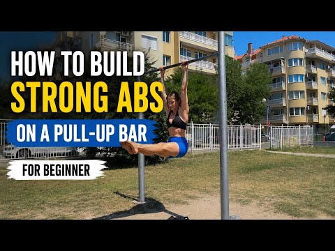 Build Strong Abs on a Pull-Up Bar (Beginner Tutorial) 
