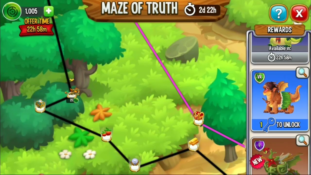 Maze of Truth || Maze coins guide || Dragon city 2022