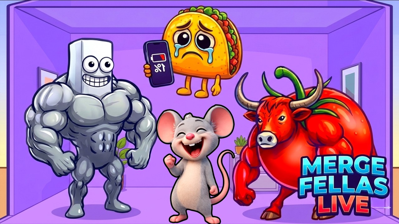 🔴 Merge Fellas Italian Brainrot 🔴 #MergeFellas #verticallive #mergefellaslive #livegaming