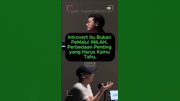 Introvert itu Bukan PeMalu! INILAH, Perbedaan Penting yang Harus KAMU TAHU !
