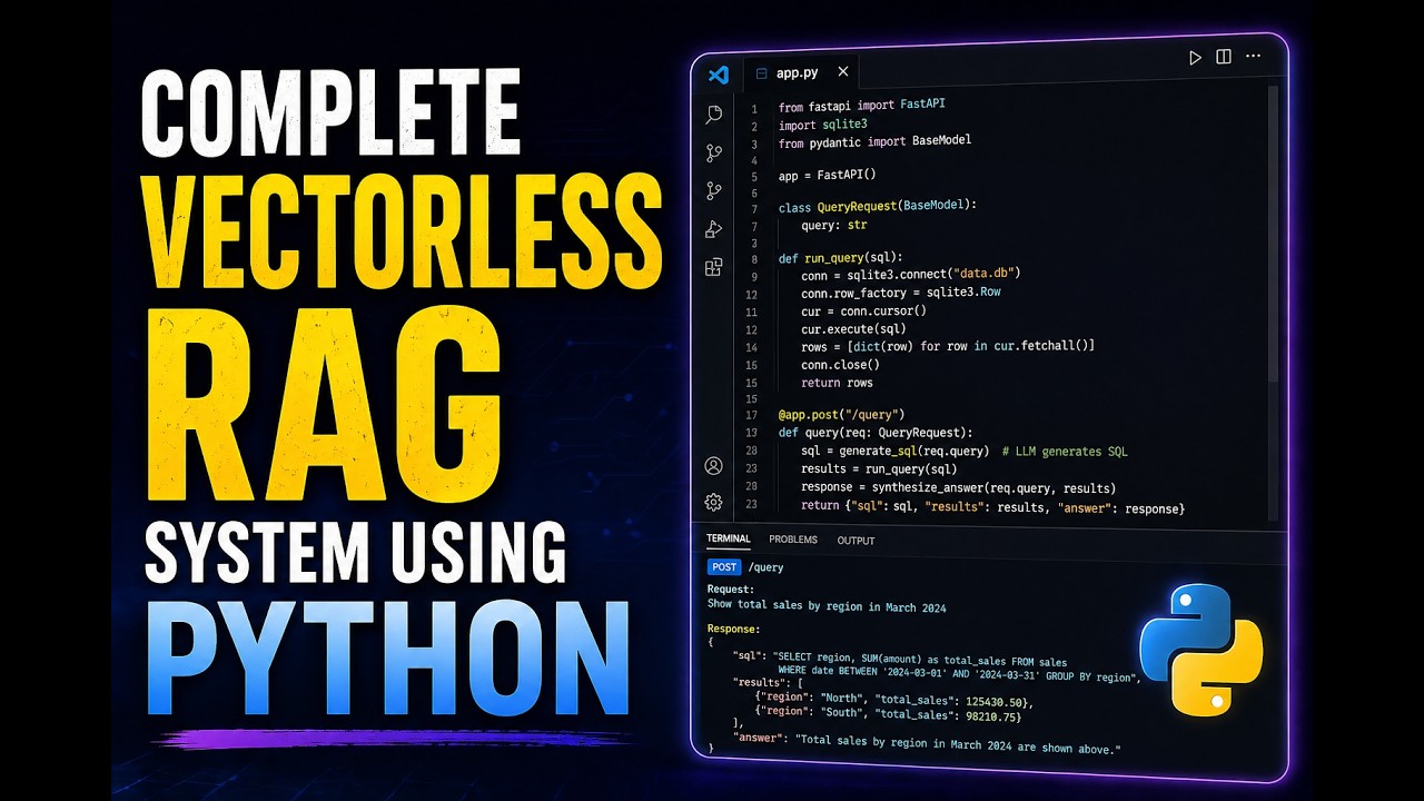 Build a Complete Vectorless RAG Using Python - YouTube