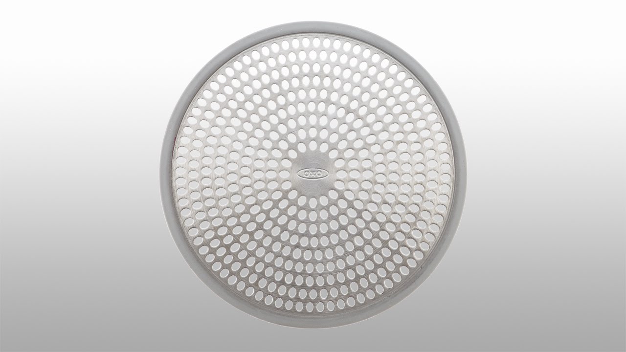 OXO Good Grips Shower Stall Drain Protector Cover Hair Catcher Stainless  Steel