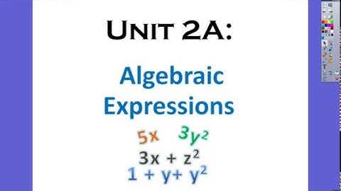 Unit 2A Video #5 - Add Linear Expressions