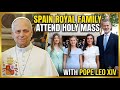 Royal Family Of Spain Attend Holy Mass!