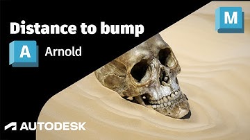 Arnold Tutorial: How to use the distance shader to create a ripple using bump mapping in Maya (GPU)
