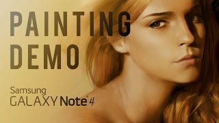 Painting Demo on Samsung Galaxy Note 4 - Emma Watson