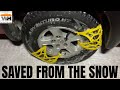 I Was Stuck In The Snow On The Lake! Universal Tire Chains Can Save The Day with my Dodge Dakota!