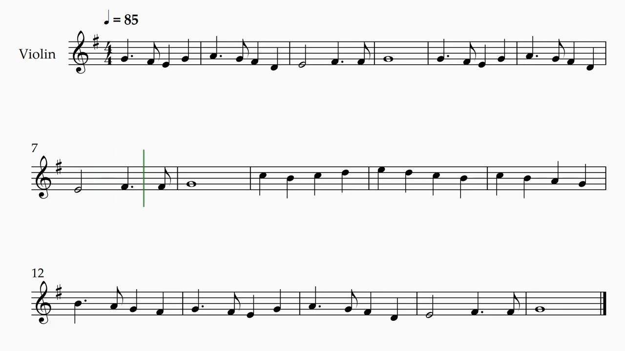 Go My Children with My Blessing | Violin Sheet Music