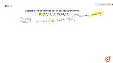 Describe the following set in set builder form:  ltmath gt  ltmrow gt  ltmi gtD lt/mi gt ltmro