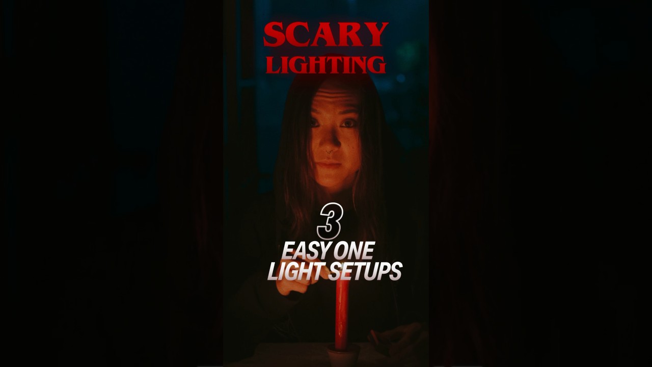 One light, 3 setups 👻  spooky lighting has never been easier!