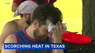 Scorching heat breaks temperature records in Texas screenshot 5