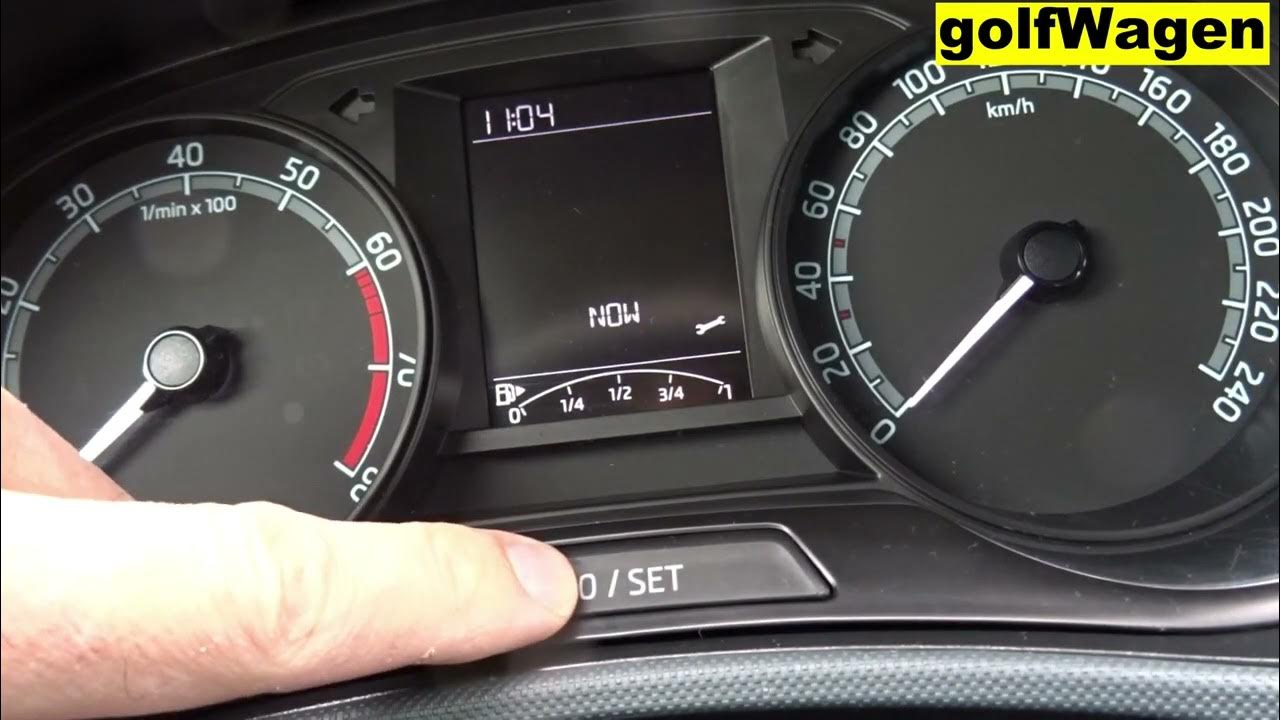 Сброс пробега межсервисного интервала Skoda Rapid 2021 года, обнуление ТО #short