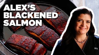 Crispy Blackened Salmon with Alex Guarnaschelli | Alex's Day Off | Food Network